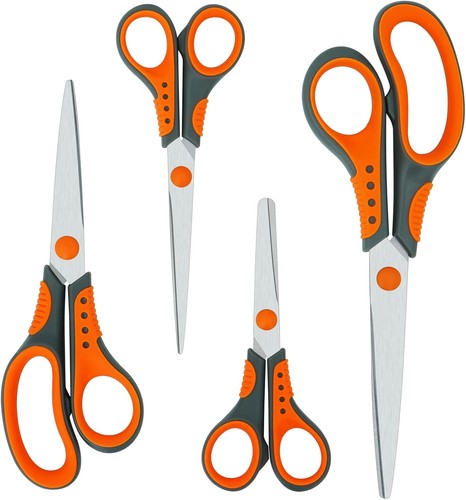 Scheren set 4er weicher griff - scheren,