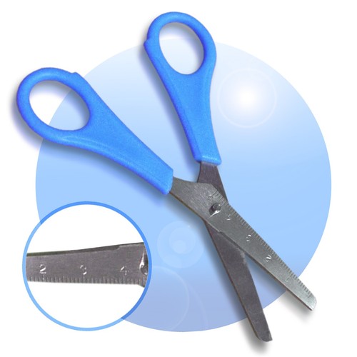 Kinder bastelschere blau mit - kinder,